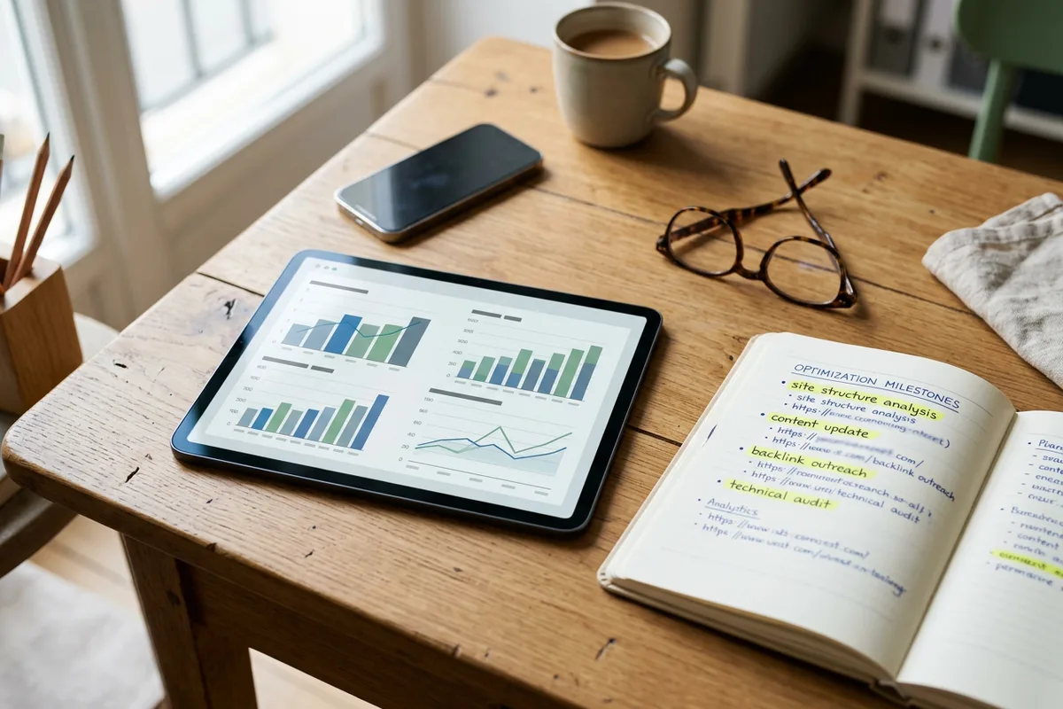 Élaboration d'un plan d'action prioritaire lors de la formation SEO à Auch.